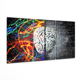 Brain Mega Glass Wall Art.